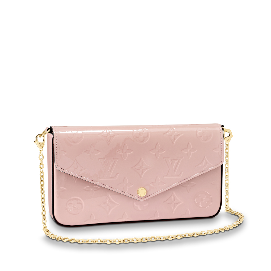 Louis Vuitton FELICIE POCHETTE Handbag Monogram Vernis M64358 Pink